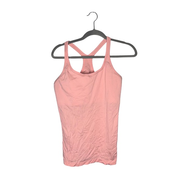 lululemon athletica Tops - Lululemon Ebb to Street Ribbed Racerback Tank Top Pink Size 10